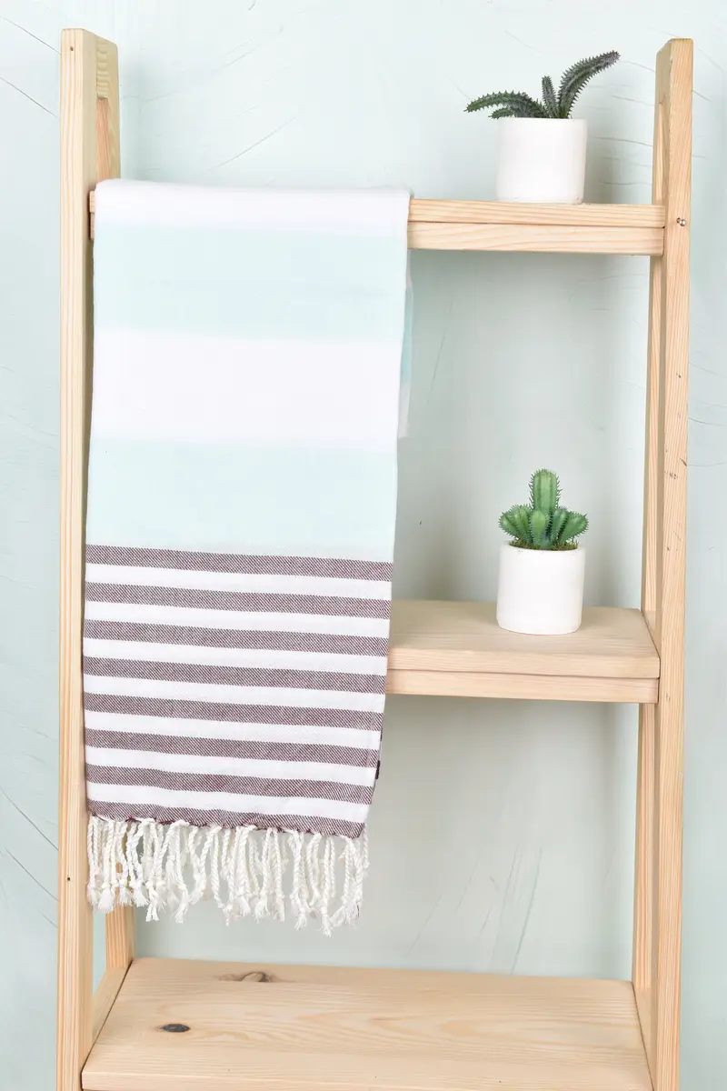 Beach towel, Bachelor Towel, 70x40 Cotton Striped Towel, Bridesmaid Gift Towel, Personalized Home Gift Wedding, Best Friend Gift, Wedding Gift Ideas - 8