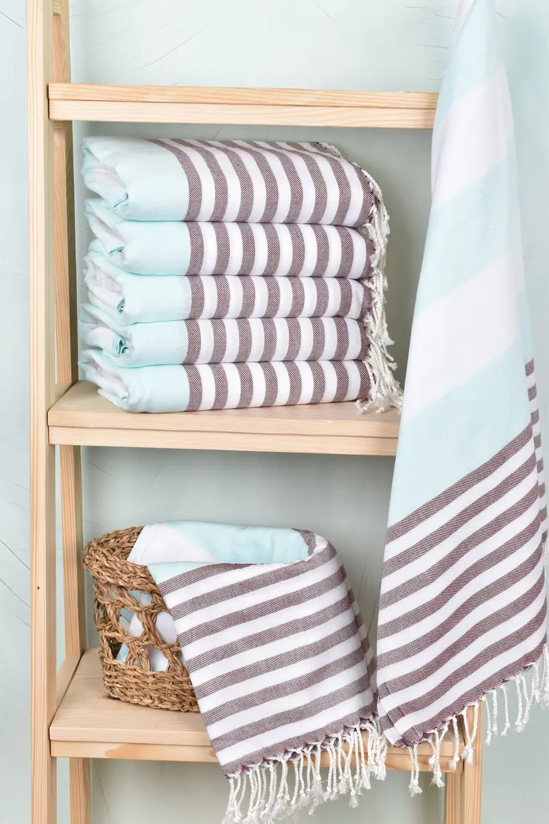 Beach towel, Bachelor Towel, 70x40 Cotton Striped Towel, Bridesmaid Gift Towel, Personalized Home Gift Wedding, Best Friend Gift, Wedding Gift Ideas - 3
