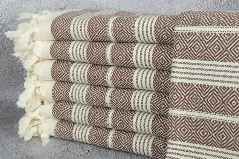 Gift For Him, Soft towel, 70x38 Cotton Diamond Towel, Bachelorette Party Gifts, Peshtemal beach towel with unique design, Merry Christmas Gifts - 1