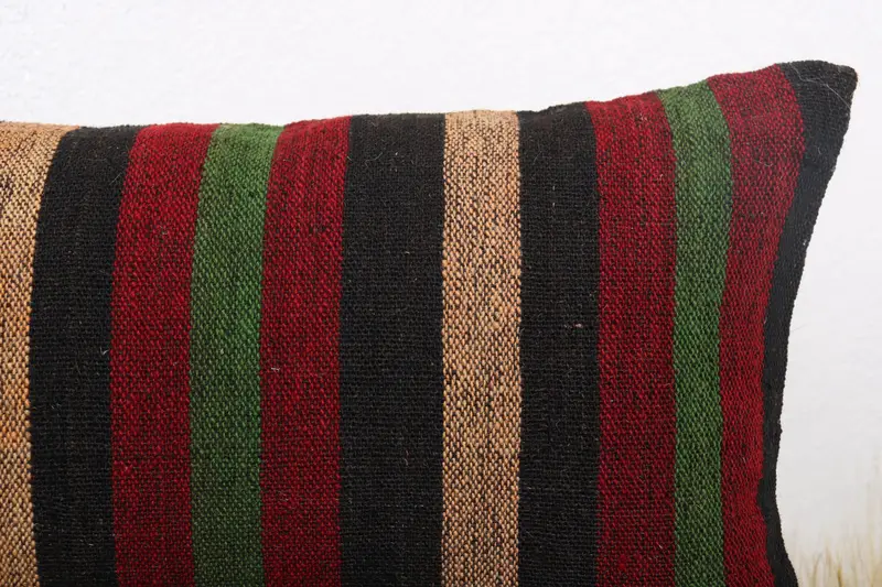 Indoor Pillow, Gift Pillow, Bohemian Cushion Pillow Case, 12x36 Red Pillow Cover, Turkish Pillow, Throw Kilim Pillow, Cushion Cover - 5