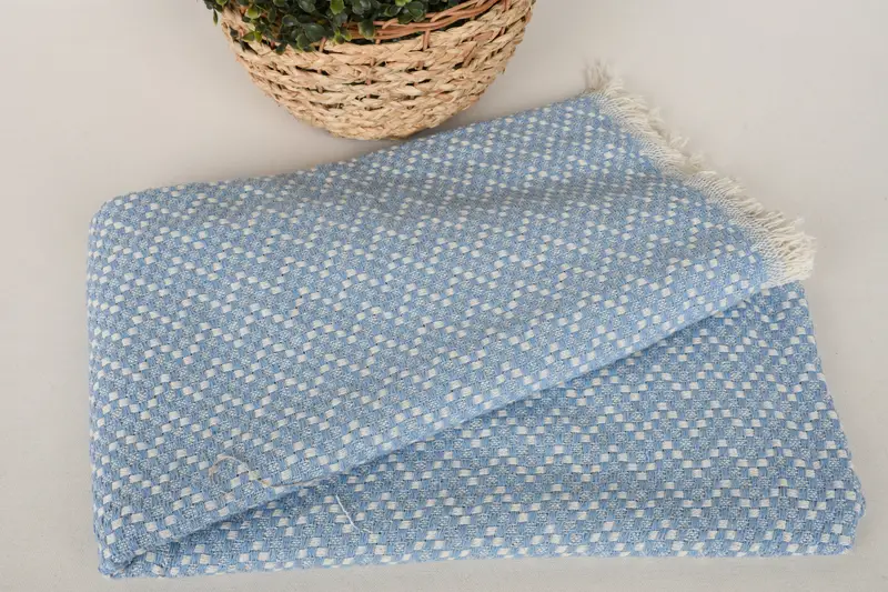 Turkish bath towel, Housewarming Gift, 70x40 Cotton Set of 10 Towel, Embroidered Towel, Welcome Wedding Gift, Fringed Turkish towel for poolside - 5