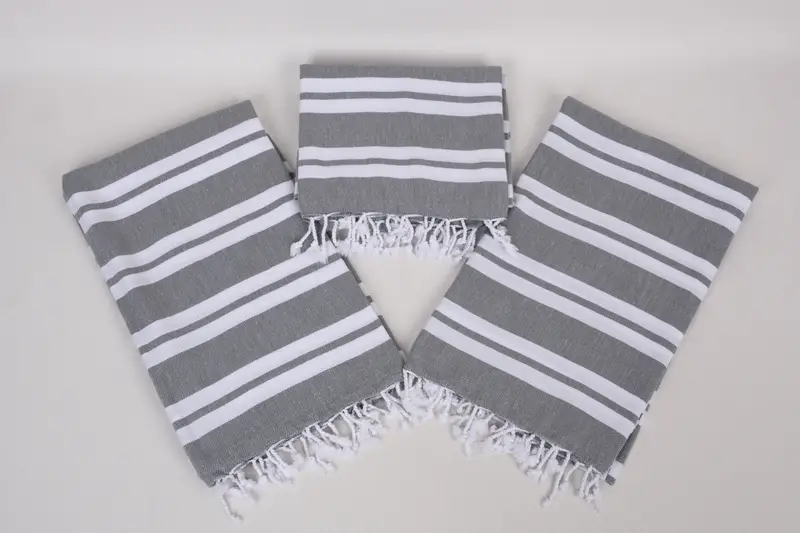 Gift Boxes Towel, 70x40 Cotton Striped Towel, Gift For Her, Eco-friendly Turkish peshtemal towel, Bridesmaid Gifts, Housewarming Gift, Handmade Gift - 6
