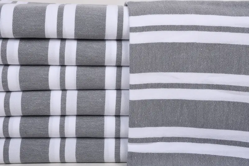 Gift Boxes Towel, 70x40 Cotton Striped Towel, Gift For Her, Eco-friendly Turkish peshtemal towel, Bridesmaid Gifts, Housewarming Gift, Handmade Gift - 1