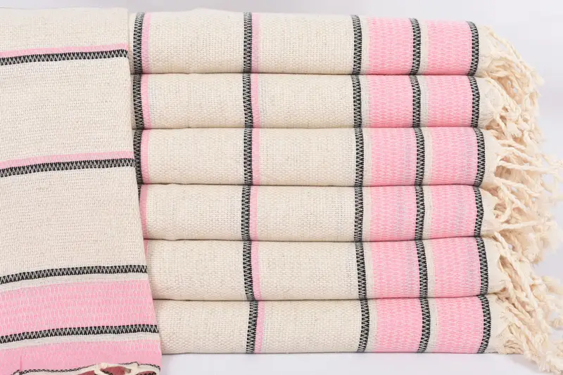 Small Bath Towels, 40x20 Linen Striped Towel, Monogram Hand Towel, Towel With Name, Bridal Shower Favors, Wedding Favors, Best Friend Gift Ideas - 1