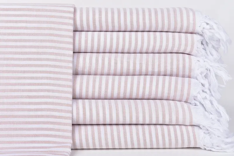 Monogrammed Beach Towel, Best Beach Towel, Memorial Gift, Bachelorette Party Gifts, 68x36 Cotton Striped Towel, Halloween Bachelorette Party Favors - 1