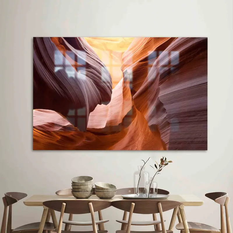 Antelope Canyon Printed Glass: Modern Elegance for Your Space