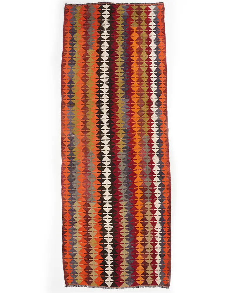 Kırmızı Halı, 4,4x11,5 ft Canlı ve Modern