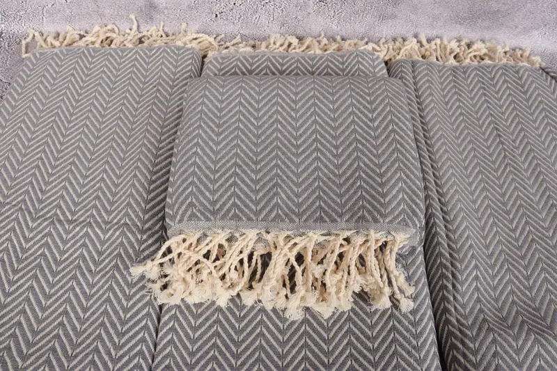 Christmas Gift, Personalized Towel Gift, 70x40 Cotton Zig zag Towel, Turkish hand towel, Custom Bath Towel, Cotton towel, Monogram Turkish Towel - 4