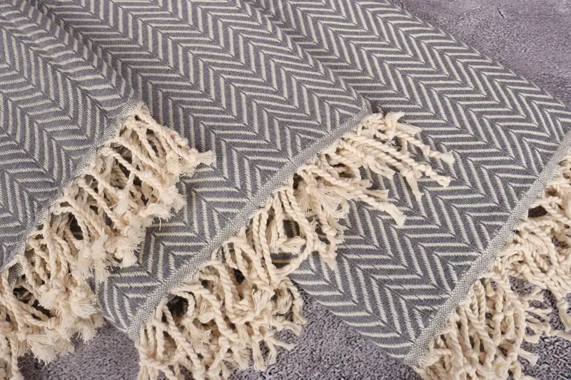 Christmas Gift, Personalized Towel Gift, 70x40 Cotton Zig zag Towel, Turkish hand towel, Custom Bath Towel, Cotton towel, Monogram Turkish Towel - 5