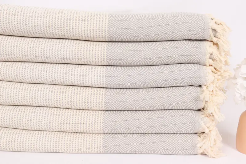 Bridal Shower Favor, Custom Blanket, Shower Curtain, Turkish Towel Beach Blanket, Throw Blanket, Boho Throw Blankets, 80x70 Cotton Diamond Towel - 3