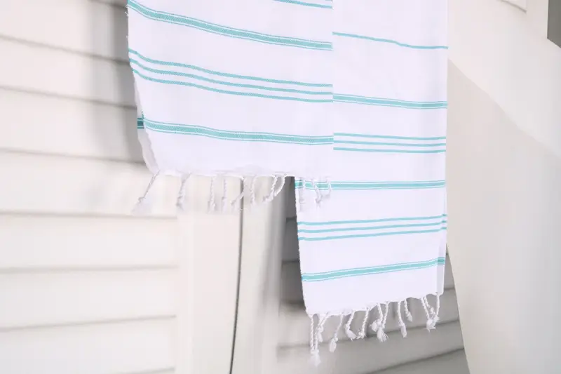 Hand Size Towels, Monogram Kitchen Towel, Bridesmaid Towel, Bridesmaid Gifts, Custom Hand Towel, 40x24 Cotton Striped Towel, Girl Trip Party Favor - 8