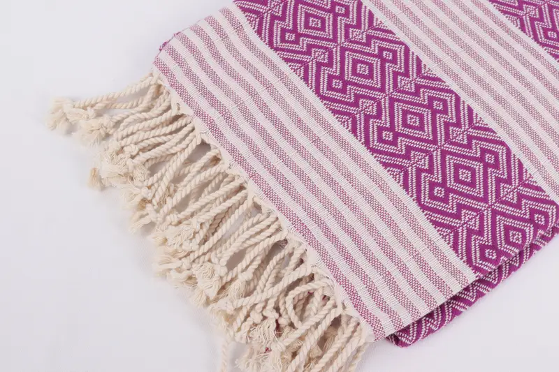 Turkish towel, 68x40 Cotton Diamond Towel, Christmas Favors, Organic Cotton Towel, Gift For Him, Personalized Towel, Embroidered Turkish Towel - 7