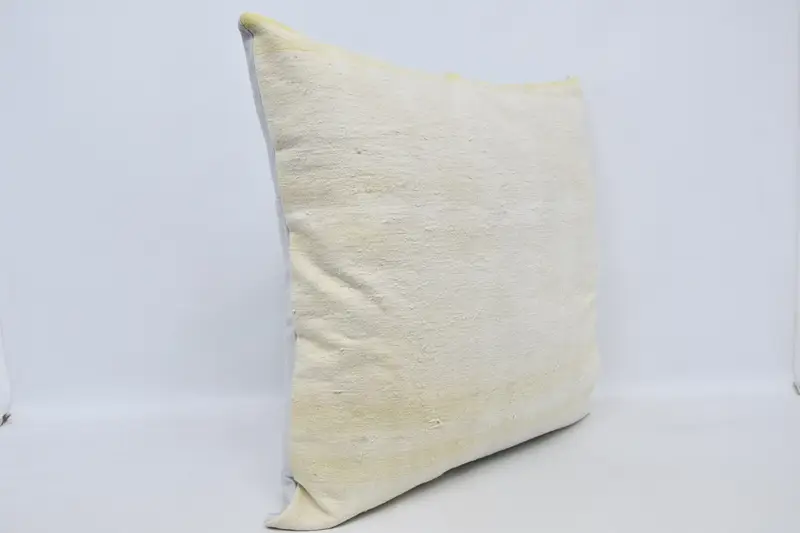 32x32 White Cushion Case, Boho Pillow, Vintage Kilim Throw Pillow, Cushion Case, Kilim Pillow, Southwestern Pillow Case, Tribal Pillow Sham - 3