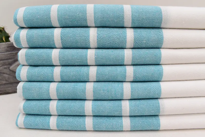 Gym Towel, Wedding Anniversary Gift, Hand Size Towels, Custom Hand Towel, 40x20 Cotton Striped Towel, Wedding Gift, Personalized Kitchen Towel - 3