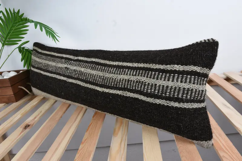 Tribal Cushion Case, Pillow, Boho Pillow, 12x36 Brown Pillow, Gift Pillow, Couch Pillow Sham, Home Decor Pillow, Decorative Bolster Pillow - 5