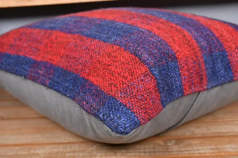 Antique Pillows, Pillow Case, Vintage Kilim Throw Pillow, Boho Pillow Sham Cover, Bed Cushion Case, 20x20 Red Cushion - 3