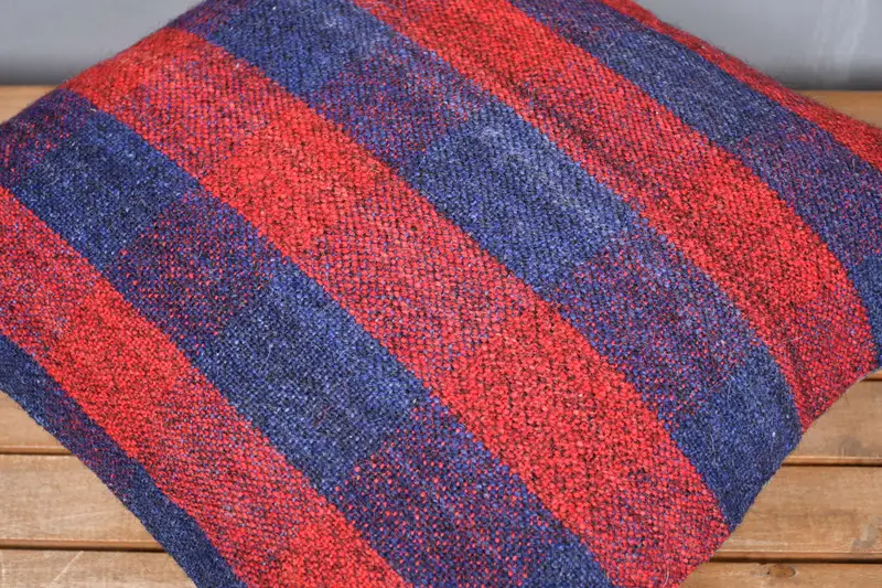 Antique Pillows, Pillow Case, Vintage Kilim Throw Pillow, Boho Pillow Sham Cover, Bed Cushion Case, 20x20 Red Cushion - 4