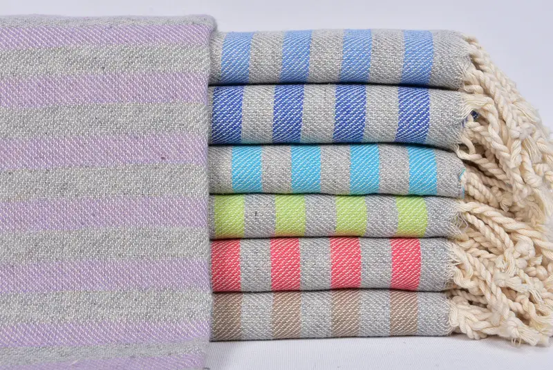 Gifts For Him, Grandma Gift, Turkish towel, Turkish bath towel, 70x36 Cotton Striped Towel, Turkish Beach Towel Monogram, Bridemaids Beach Towel - 1