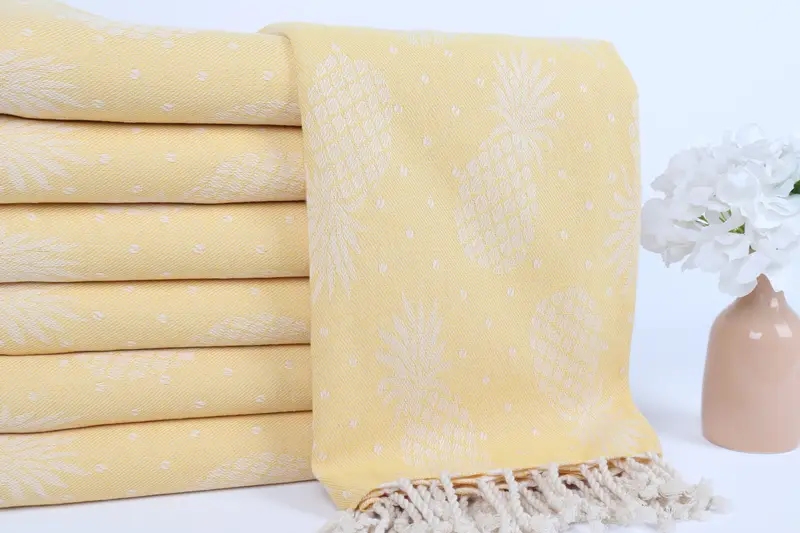 Bachelorette Party Gift, Personalized Gift, 80x40 Cotton Pineapple Design Towel, Towel With Name, Gift For Boyfriend, Personalized Towel - 3