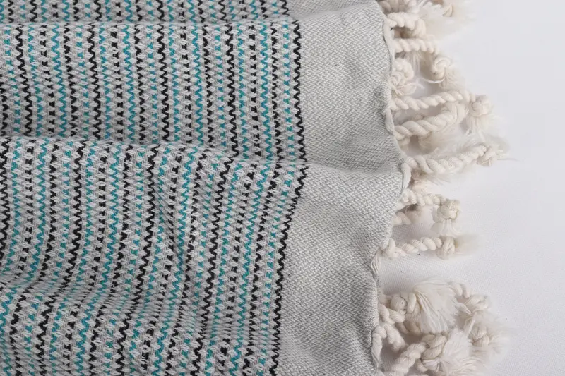 64x40 Cotton Striped Towel, Turkish towel, Personalized Beach Towel, Unique Gift, Custom Gift, Turkish Towel Monogram, Sand-Resistant Peshtemal - 8