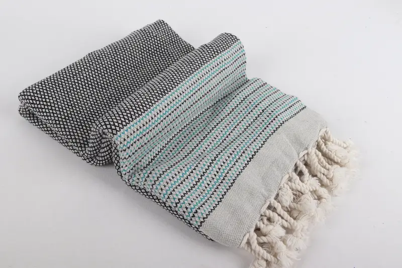 64x40 Cotton Striped Towel, Turkish towel, Personalized Beach Towel, Unique Gift, Custom Gift, Turkish Towel Monogram, Sand-Resistant Peshtemal - 6