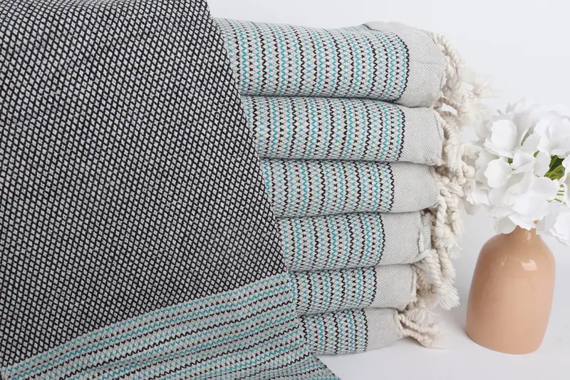 64x40 Cotton Striped Towel, Turkish towel, Personalized Beach Towel, Unique Gift, Custom Gift, Turkish Towel Monogram, Sand-Resistant Peshtemal - 1
