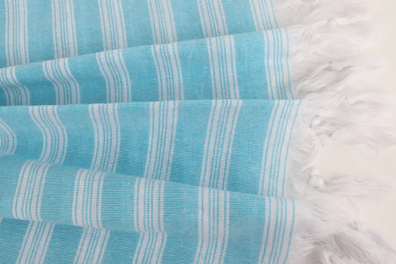 Bachelorette Gifts, Wedding Gift, Cute Beach Towel, 70x40 Cotton Striped Towel, Large Turkish Towel, Handmade Turkish Towel, Bachelor Party Gifts - 8