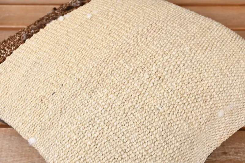 Pillow for Sofa, Kilim Cushion Sham, Decorative Throw Pillow Cover, Boho Pillow, Authentic Pillow, 12x12 Beige Cushion Case, Pillow Cover - 4