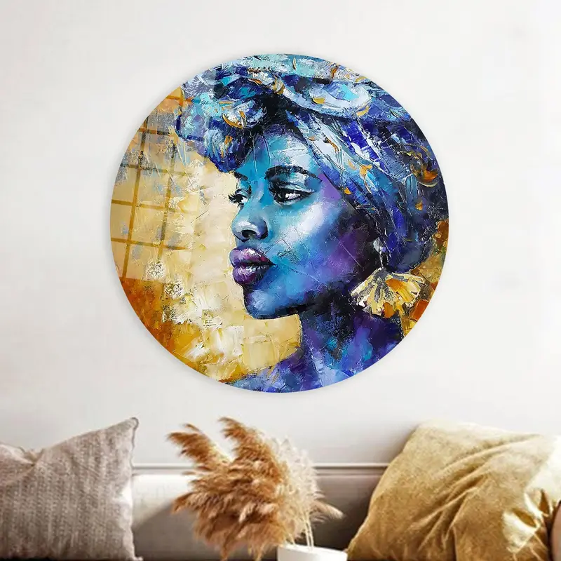 Elegant Abstract Black Woman Canvas Print - Contemporary Luxury