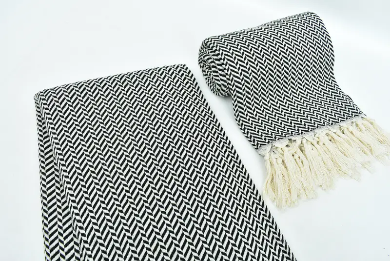 Best Friend Gift, 70x40 Cotton Chevron Towel, Xmas Gifts, Antibacterial Turkish peshtemal towel, Bridesmaid Gifts, Personalized Bridesmaid Gift - 7