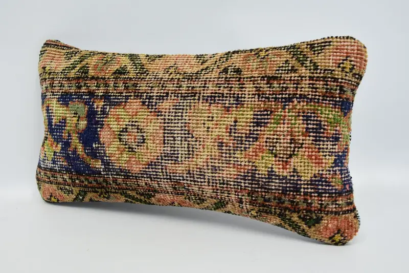 Boho Pillow, Turkish Pillow, Cushion, Nautical Throw Cushion, Personalized Gift Pillow Pillow Case, Vintage Pillow, 8x16 Blue Pillow - 4