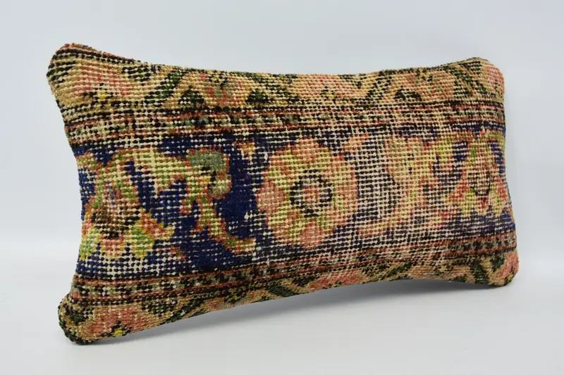 Boho Pillow, Turkish Pillow, Cushion, Nautical Throw Cushion, Personalized Gift Pillow Pillow Case, Vintage Pillow, 8x16 Blue Pillow - 3