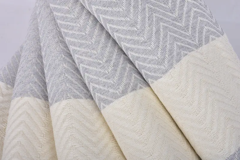 Organik havlu, spa ve plaj için organik pamuklu peshtemal, Hizmetçi Onur Hediyesi, Büyük Türk Havlu, 70x40 Pamuk Zig Zag Zag Havlu, Banyo Havlusu - 5