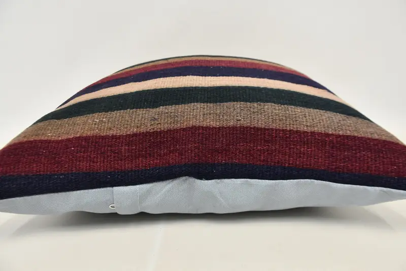Boho Pillow Sham Cover, Handmade Kilim Cushion, Sofa Cushion Case, 24x24 Blue Pillow, Pillow Cover, Vintage Kilim Pillow Pillow Cover, Gift Pillow - 6
