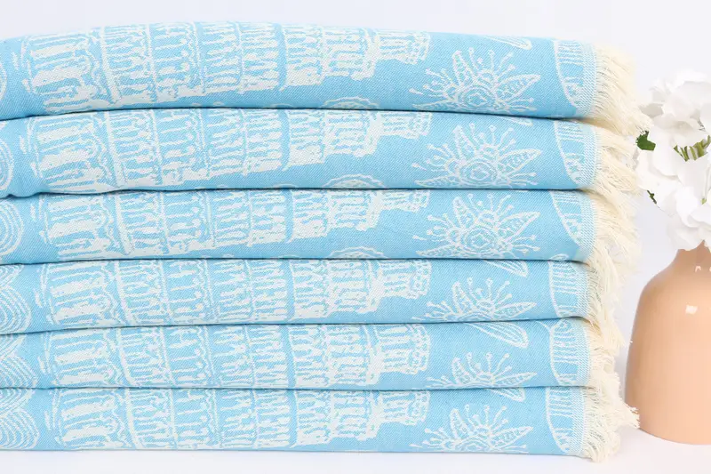 Wedding Favors, 28x20 Cotton Italian Symbols Design Towel, Summer Towel, Personalized Dish Towel, Bachelorette Favor, Monogram Hand Towel, Spa Towel - 4