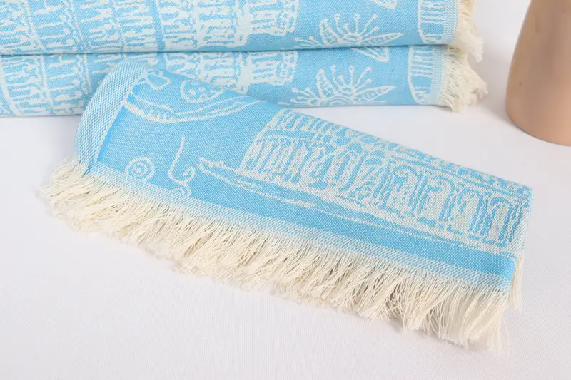 Wedding Favors, 28x20 Cotton Italian Symbols Design Towel, Summer Towel, Personalized Dish Towel, Bachelorette Favor, Monogram Hand Towel, Spa Towel - 5