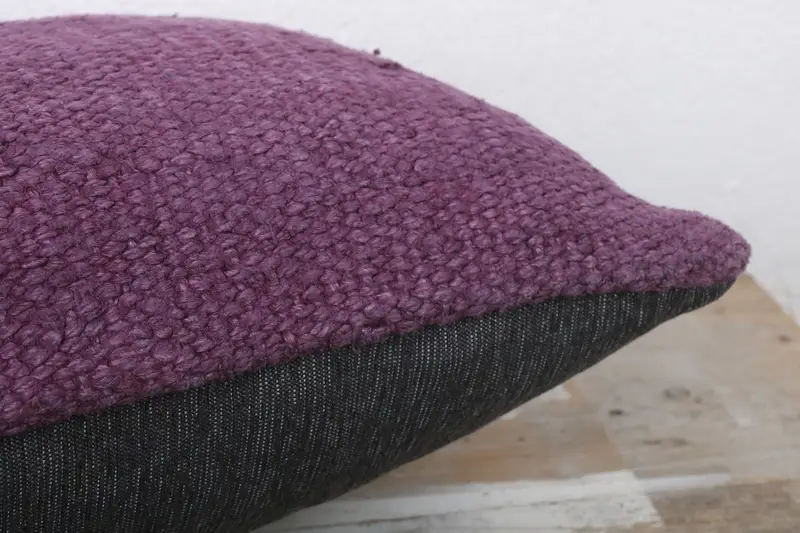 Sofa Bolster Pillow Case, 12x24 Purple Cushion, Indoor Pillow Case, Pillow Cover, Turkish Pillow, Gift Pillow, Interior Designer Pillow - 6