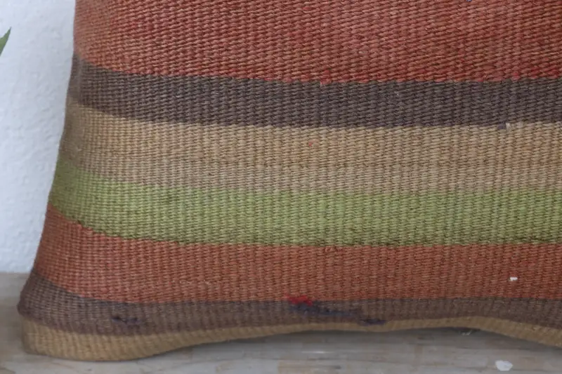 Pillow for Sofa, Anatolian Cushion Cover, Vintage Pillow, Home Decor Pillow, 16x16 Red Pillow Cover, Kilim Rug Pillow Sham, Cushion - 3
