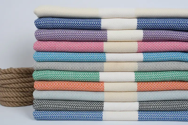 Turkish towel, Monogram Beach Towel, Housewarming Gift, 70x40 Cotton Diamond Towel, Turkish Beach Towel Bulk, Unique Gift, Decorative Towel - 3