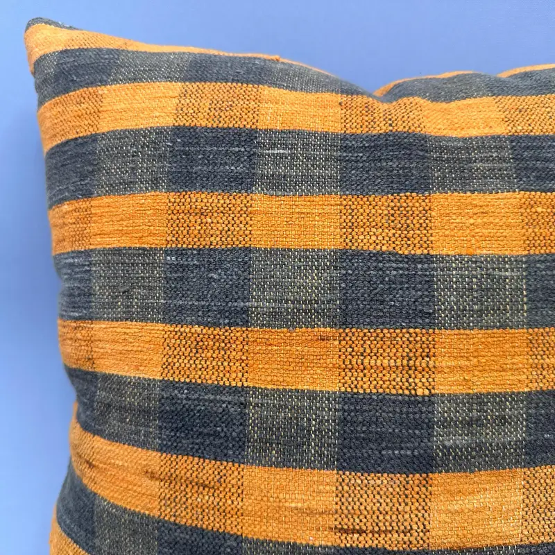 Cushion, Ethnic Cushion Cover, 18x18 Orange Cushion, Vintage Kilim Pillow, Turkish Pillow, Wholesale Pillow, Vintage Kilim Throw Pillow - 5