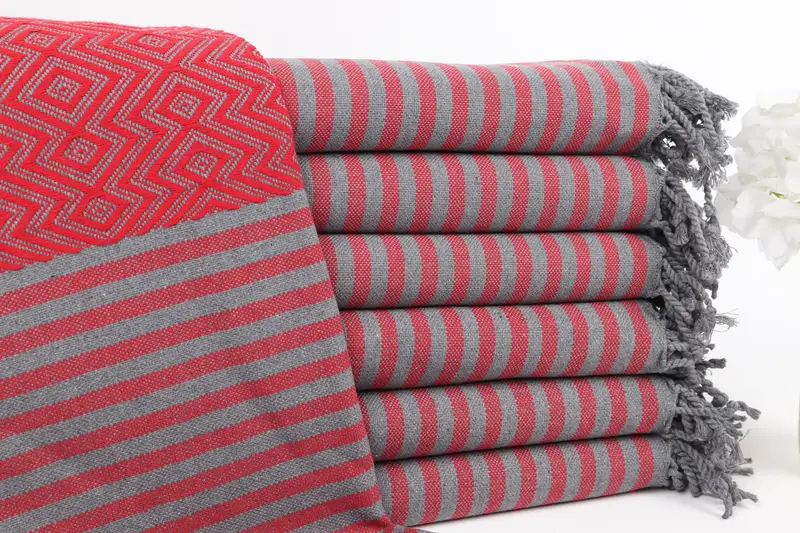 Mother Of The Groom Gift, Eco-friendly Turkish peshtemal towel, Wedding Favors, Turkish beach towel, 70x40 Cotton Diamond Towel, Summer Gift - 2