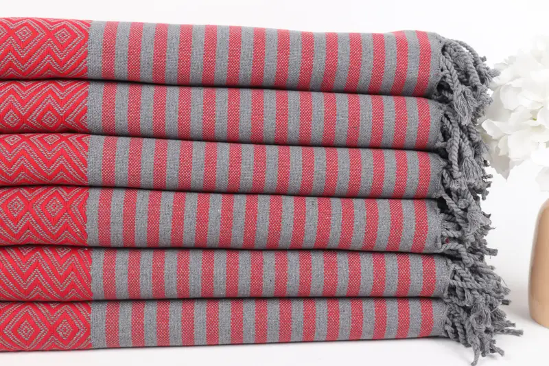 Mother Of The Groom Gift, Eco-friendly Turkish peshtemal towel, Wedding Favors, Turkish beach towel, 70x40 Cotton Diamond Towel, Summer Gift - 6