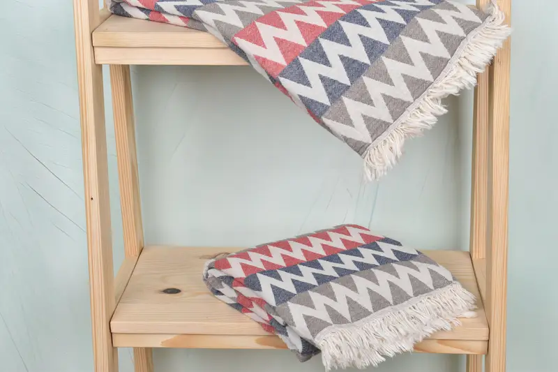 Wedding Gift Ideas, 70x40 Cotton Zigzag Design Towel, Bridesmaid Gift, Personalized Towel Gift, Personalized Bridesmaid Gift, Sand-free towel - 5