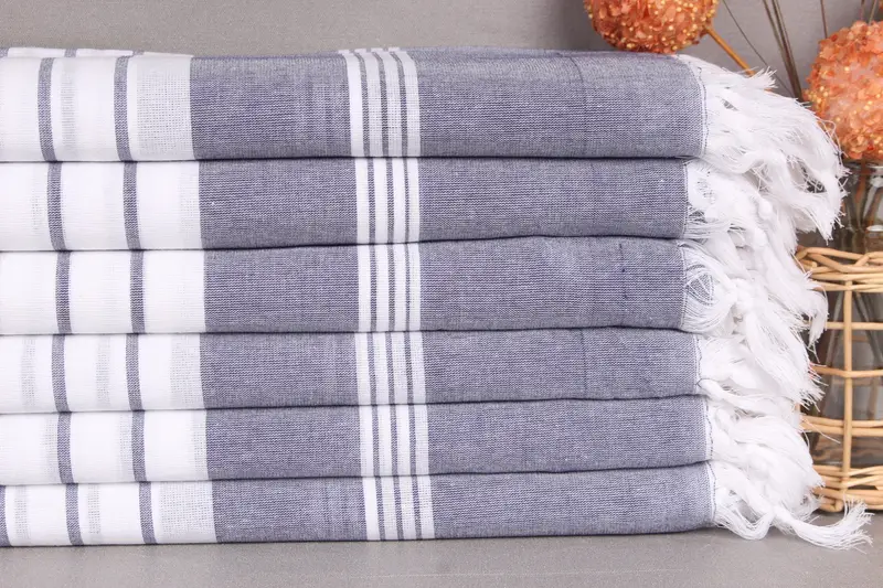 Sand-free towel, 68x36 Cotton Striped Towel, Large Turkish Towel, Turkish Beach Towel Bulk, Monogrammed Beach Towel, Boyfriend Christmas Gift - 2