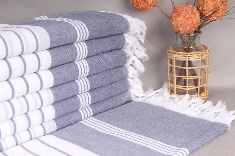 Sand-free towel, 68x36 Cotton Striped Towel, Large Turkish Towel, Turkish Beach Towel Bulk, Monogrammed Beach Towel, Boyfriend Christmas Gift - 1