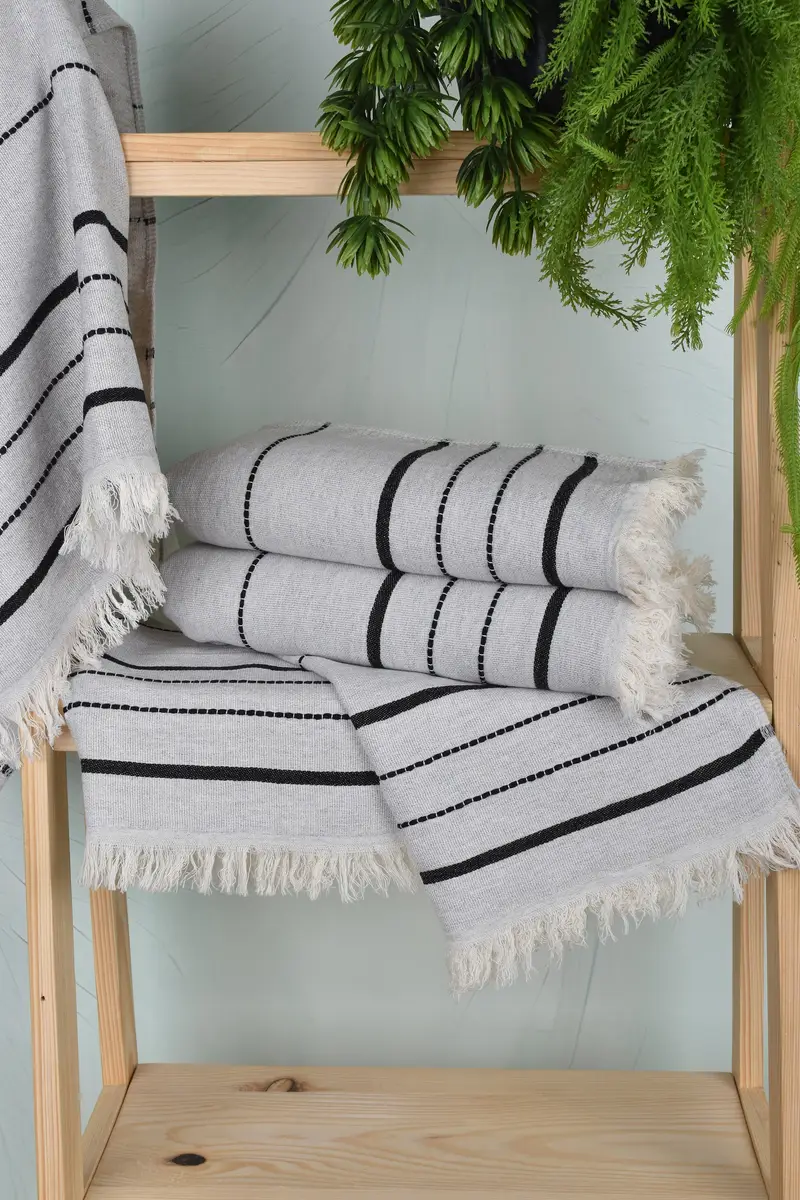 36x18 Cotton Striped Towel, Monogrammed Hand Towel, Customized Turkish Towel, Bridal Party Gifts, Personalized Hand Towel, Personalized Gift - 6