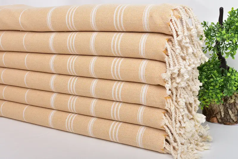 Custom Wedding Gifts, Personalized Hand Towel, Wedding Favors, Employee Gifts, 36x24 Cotton Striped Towel, Bulk Order Towel, Custom Hand Towel - 3