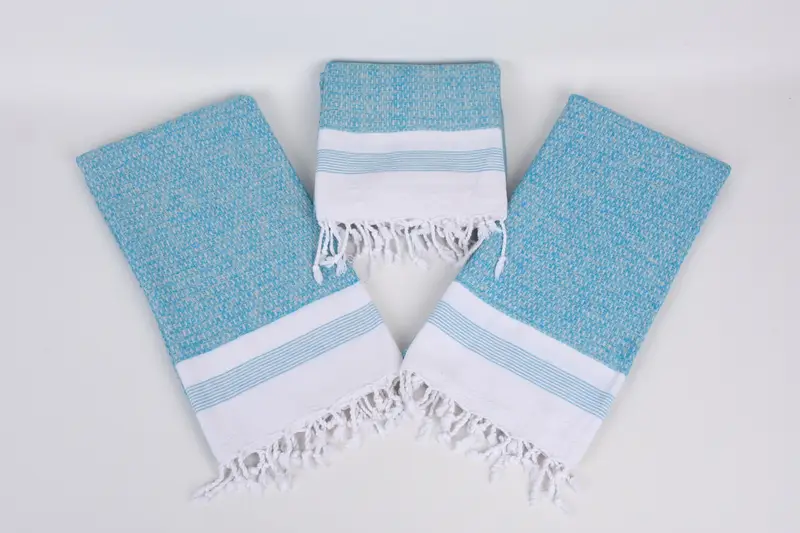 Bridesmaid Gift, Luxury Turkish peshtemal beach towel, Gift For Boyfriend, Absorbent towel, Large Turkish Towel, 70x32 Cotton Striped Towel - 6