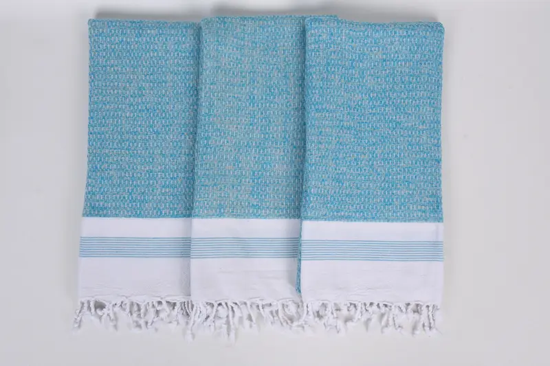 Bridesmaid Gift, Luxury Turkish peshtemal beach towel, Gift For Boyfriend, Absorbent towel, Large Turkish Towel, 70x32 Cotton Striped Towel - 7