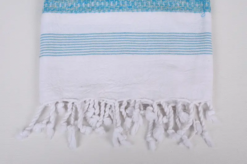 Bridesmaid Gift, Luxury Turkish peshtemal beach towel, Gift For Boyfriend, Absorbent towel, Large Turkish Towel, 70x32 Cotton Striped Towel - 3